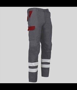 Pantalone multitasche con due bande catarifrangenti Garys Arce