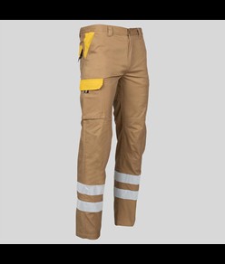 Pantalone multitasche con due bande catarifrangenti Garys Arce
