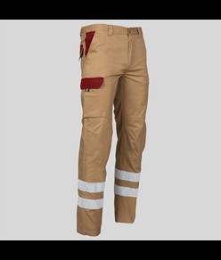 Pantalone multitasche con due bande catarifrangenti Garys Arce