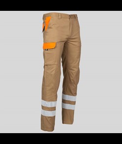 Pantalone multitasche con due bande catarifrangenti Garys Arce