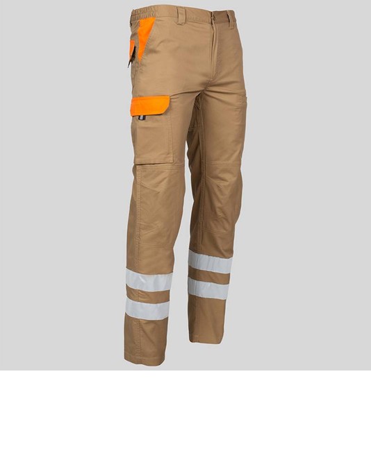 Pantalone multitasche con due bande catarifrangenti Garys Arce Pantalone multitasche con due bande catarifrangenti Garys Arce