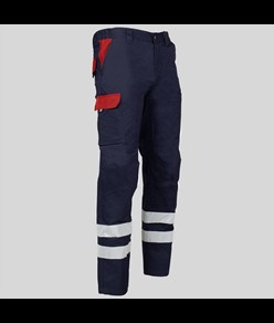 Pantalone multitasche con due bande catarifrangenti Garys Arce