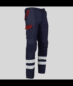 Pantalone multitasche con due bande catarifrangenti Garys Arce