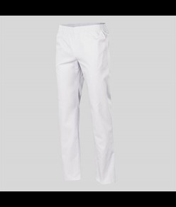 Pantalone sanitario twill bianca con elastico interno Garys