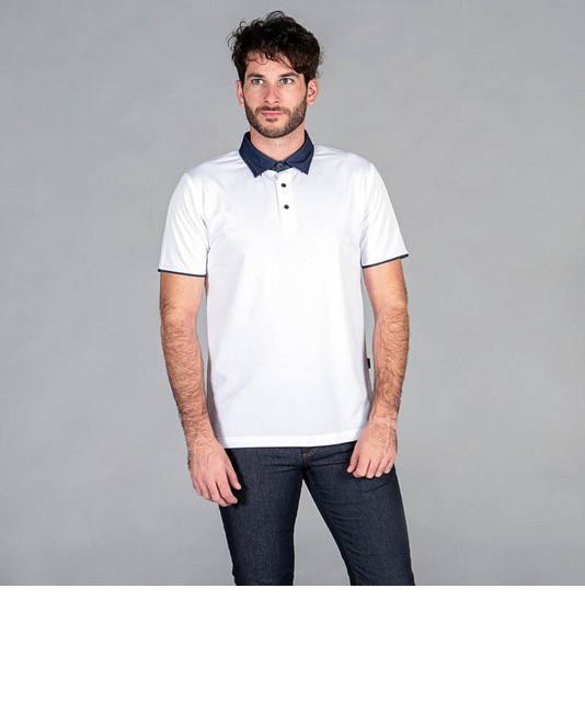 Polo uomo colletto chemisier jeans Garys redline