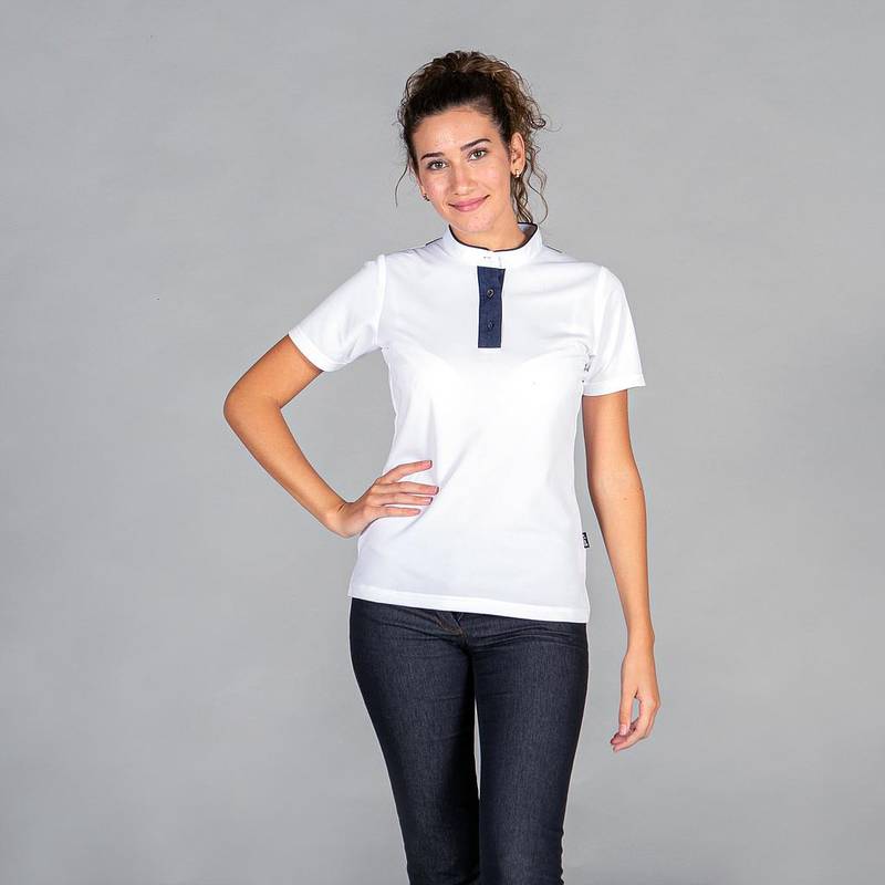 Polo donna con colletto jeans Garys redline