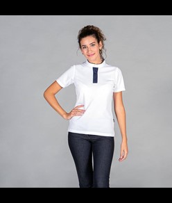 Polo donna con colletto jeans Garys redline