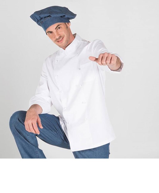 Giacca cucina unisex bottone foderato Garys Giacca cucina unisex bottone foderato Garys