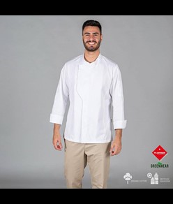 Giacca cucina unisex tessuto riciclato e organico klopman Garys Haro