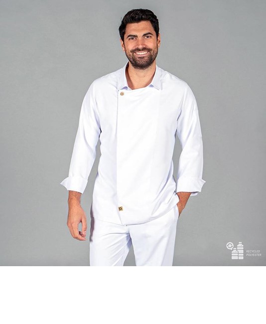 Giacca cucina unisex tessuto riciclato microfibra Garys Arias Giacca cucina unisex tessuto riciclato microfibra Garys Arias