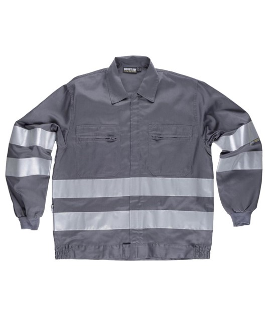 Giacca da lavoro bande rifrangenti Workteam Giacca da lavoro bande rifrangenti Workteam