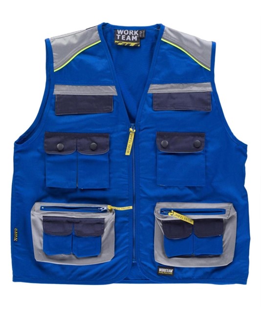 Gilet da lavoro tipo Safari Workteam Gilet da lavoro tipo Safari Workteam