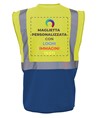 Gilet personalizzato con stampa sul retro