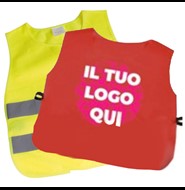 Gilet e pettorine da personalizzare