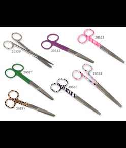 Forbici rette punte alterne in acciaio INOX