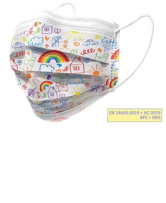 Mascherina chirurgica a fantasia Mascherina chirurgica a fantasia