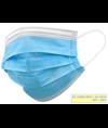 MASCHERINA CHIRURGICA FILTRANTE  3 VELI tipo IIR con elastici.Conf.10 pz