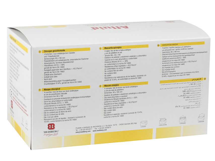 Maschere chirurgiche 4 strati  AFLUID IIR
