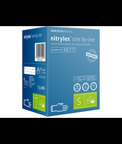 guanti monouso in nitrile senza polvere  Nytrilex One by One