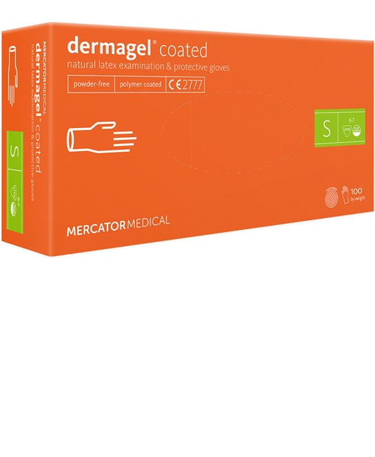 guanti monouso in lattice Mercator Dermagel guanti monouso in lattice Mercator Dermagel