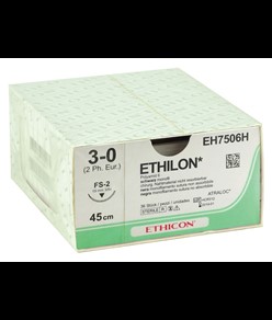 Sutura monofilamento forma 3/8  Ethilon