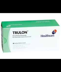 Sutura chirurgica non assorbibile metrico 1,0  Trulon