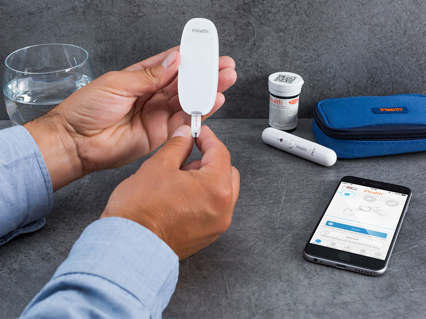 Kit glucometro  iHEALTH GLUCO BG5s SMART