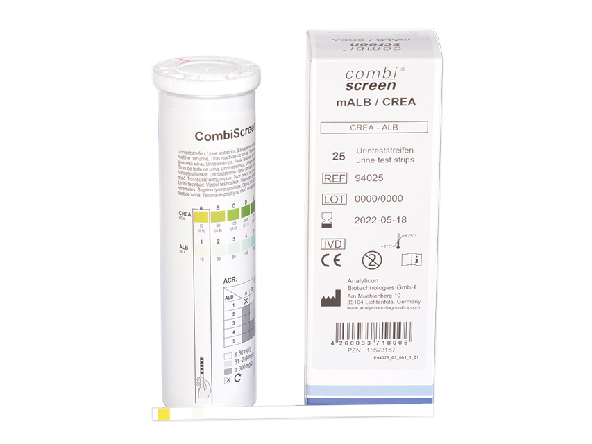 Combiscreen Rilevamento microalbuminuria