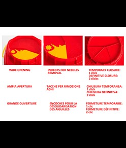 Contenitori rifiuti taglienti 2l  Linea CS