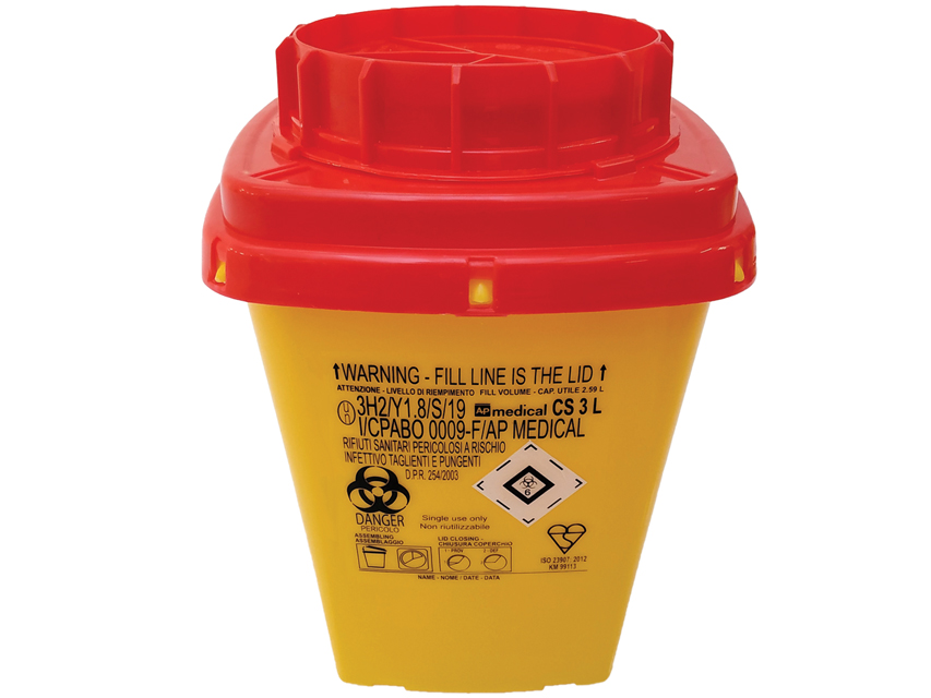 Contenitori rifiuti taglienti 3l  Linea CS