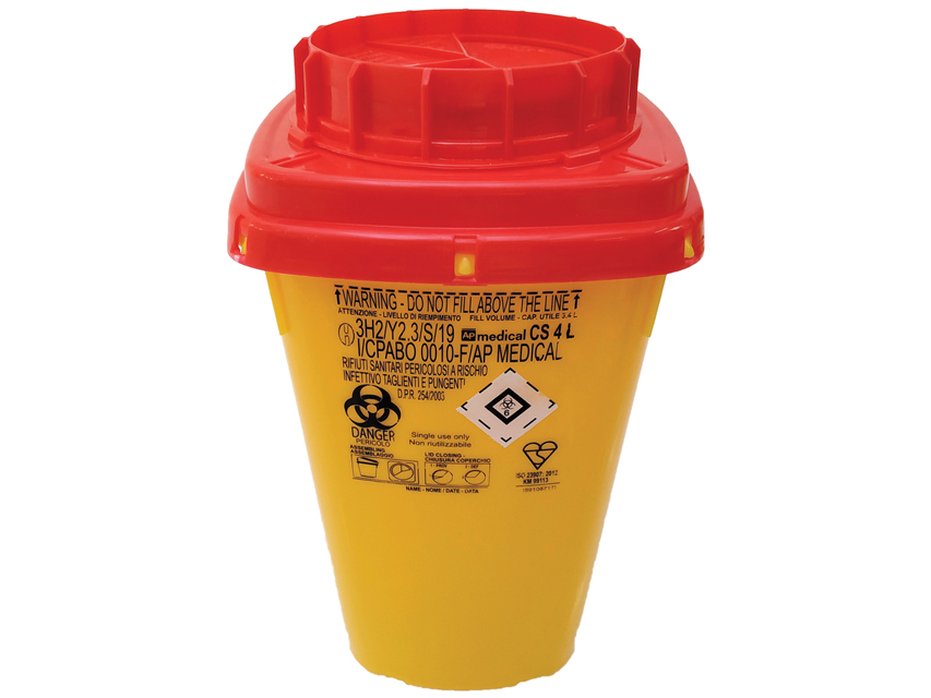 Contenitori rifiuti taglienti 4l  Linea CS