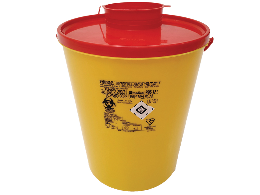 Contenitore rifiuti taglienti 12l  Linea PBS