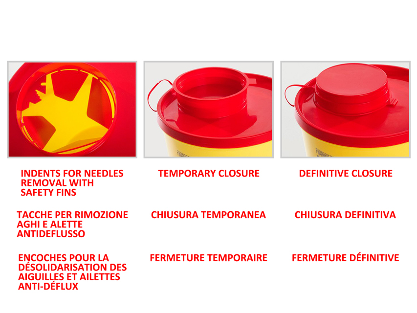 Contenitore rifiuti taglienti 12l  Linea PBS