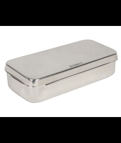 SCATOLA ACCIAIO INOX 18x8x4 cm