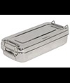 SCATOLA INOX 18x8x4cm - con manici