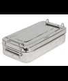 SCATOLA INOX 20x10x4,5cm - con manici