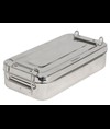 SCATOLA INOX 20x10x4,5cm - con manici