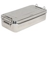 SCATOLA INOX 25x12,5x4,6cm - con manici