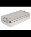 SCATOLA INOX 30x15x6cm - con manici