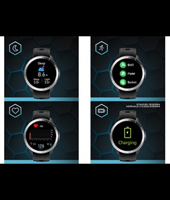 Smartwatch con 11 parametri rotondo