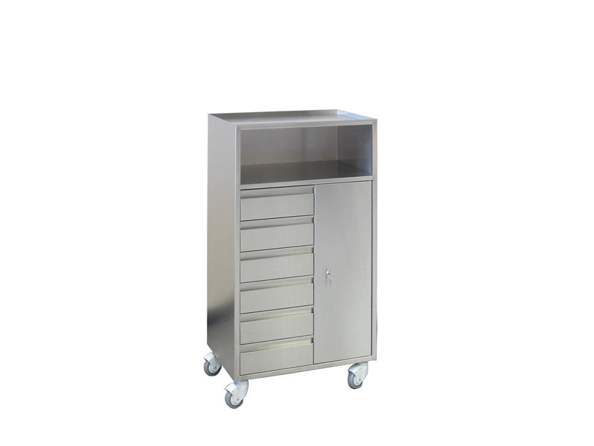 Carrello anestesia inox