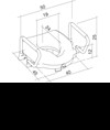 RIALZO WC con braccioli reclinabili - 12,5 cm