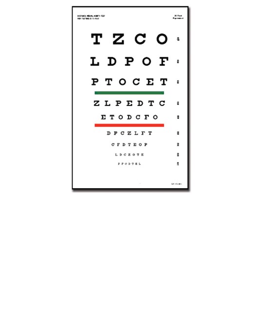 Tavola optometrica Snellen Tavola optometrica Snellen