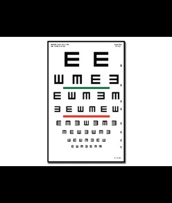 Tavola optometrica Tumbling 'E'