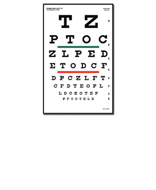 Tavola optometrica Snellen Tavola optometrica Snellen