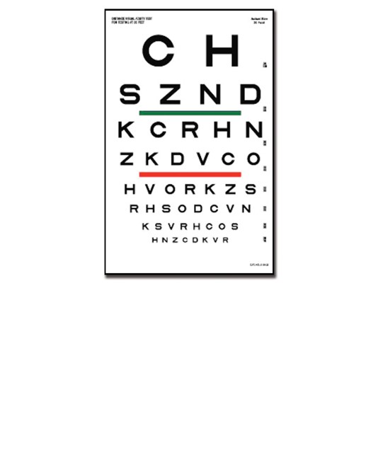 Tavola optometrica Sloan Tavola optometrica Sloan