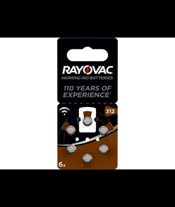 BATTERIE ACUSTICA RAYOVAC 312