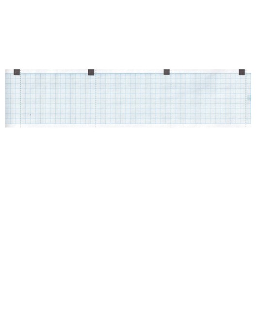 Carta termica ECG 60x15 mmxm - rotolo griglia blu