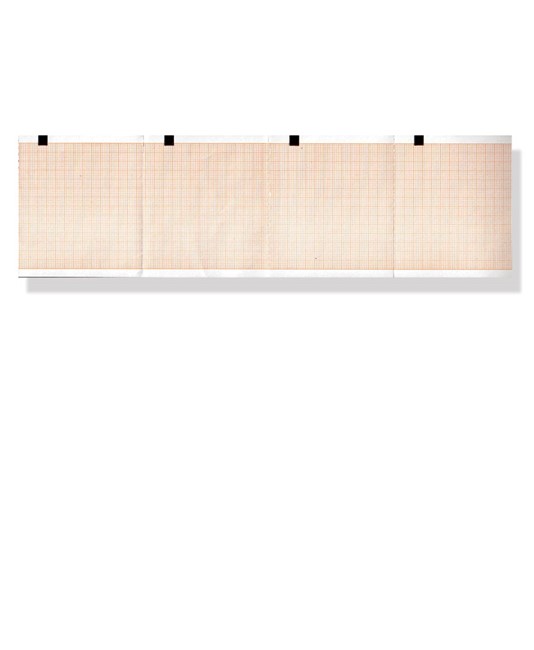 Carta termica ECG 80x70 mm - pacco griglia arancio