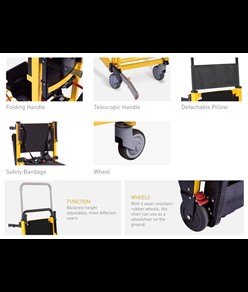 Sedia portantina per scale